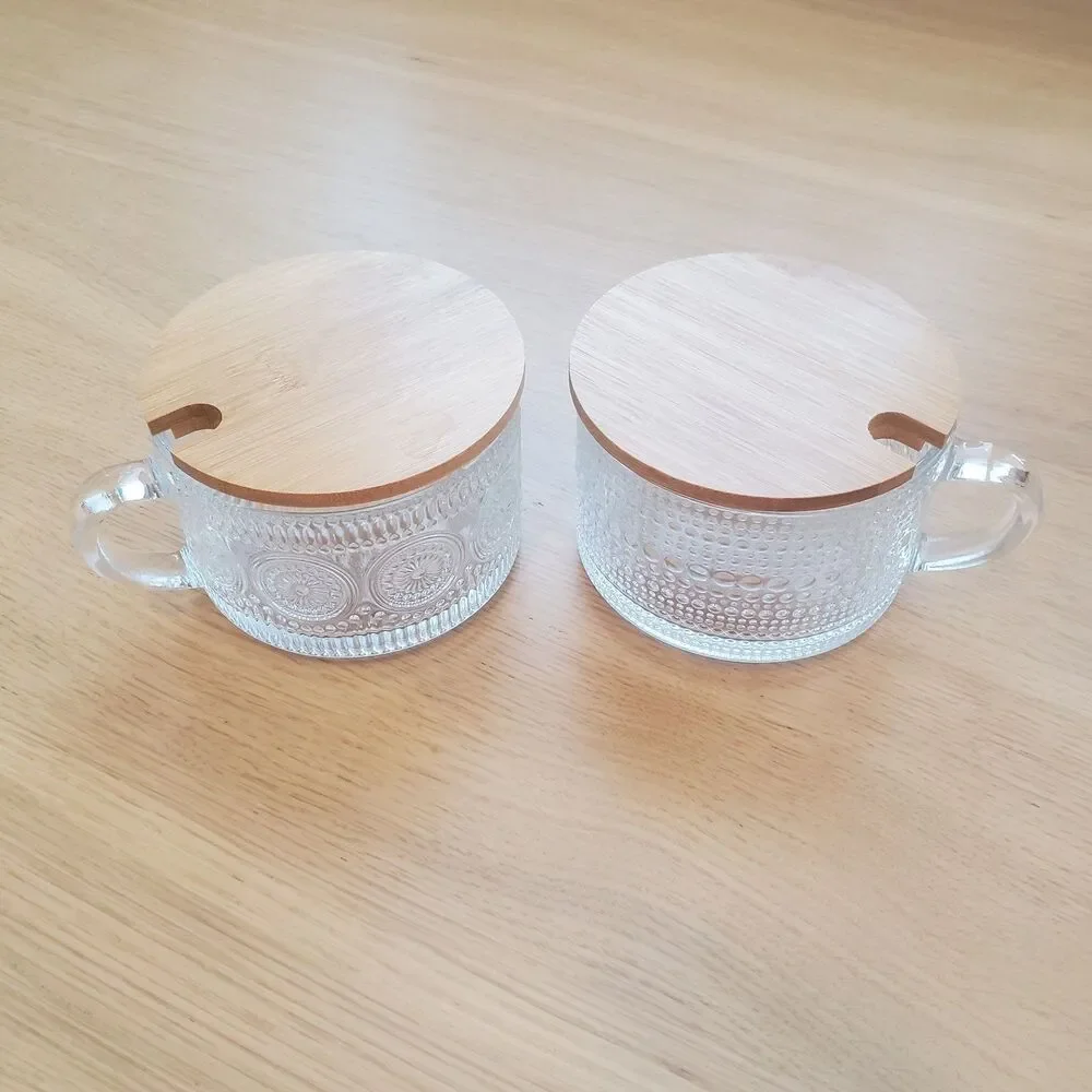 NEW Glass Mug Set